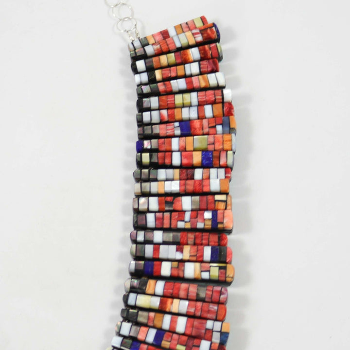 Reversible Inlay Necklace by Charlene Reano - Garland's