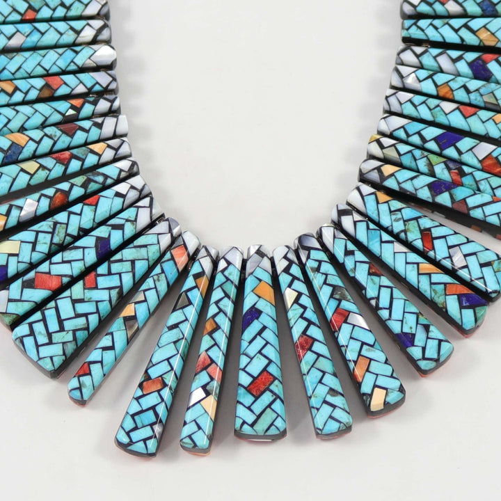 Reversible Inlay Necklace by Charlene Reano - Garland's