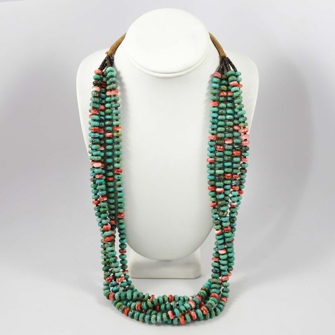 Spiny and Turquoise Necklace
