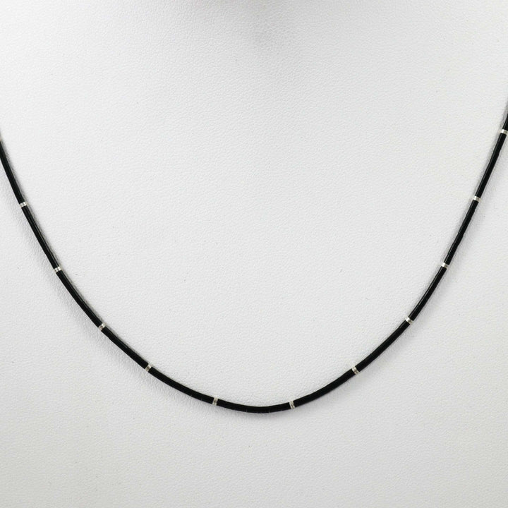 Jet Heishi Necklace by Joe Jr. and Valerie Calabaza - Garland's