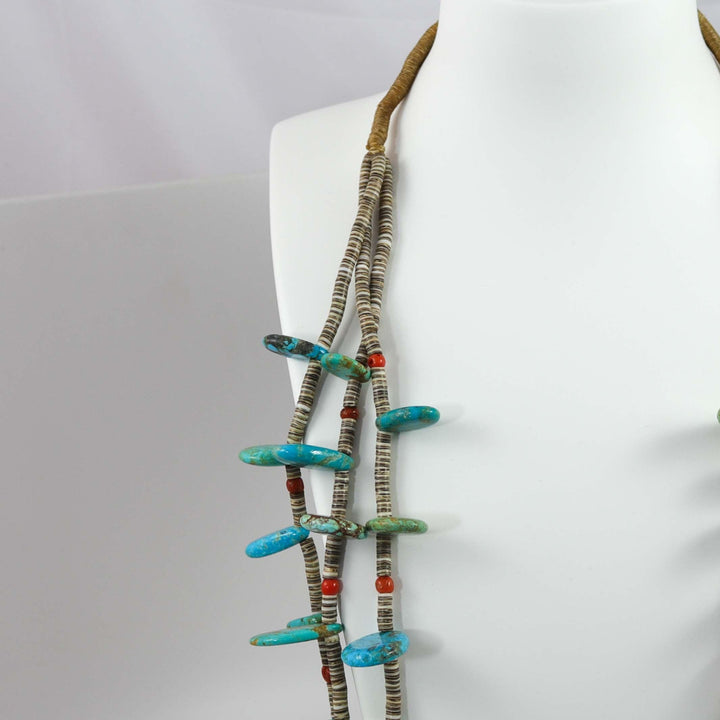 Multi-Stone Tab Necklace by Lester Abeyta - Garland's