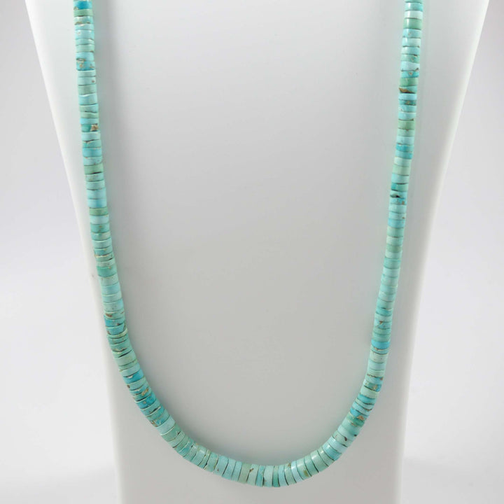 1980s Turquoise Heishi Necklace