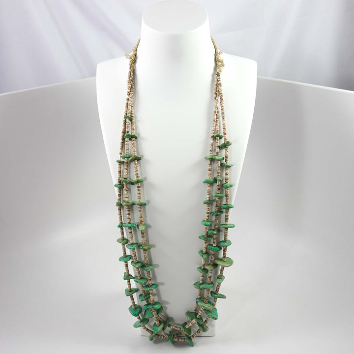 1930s Turquoise Tab Necklace