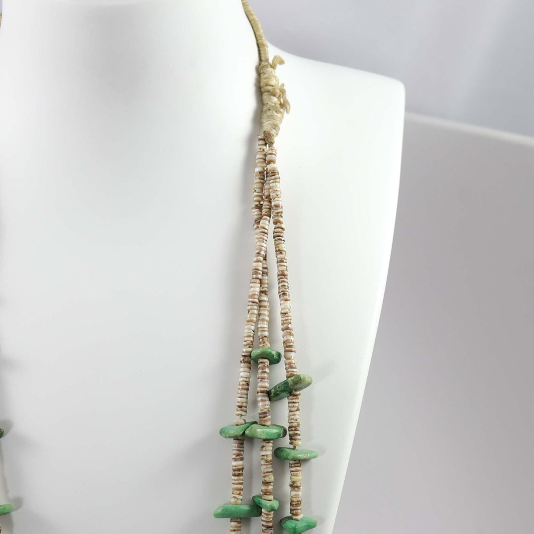1930s Turquoise Tab Necklace by Vintage Collection - Garland's