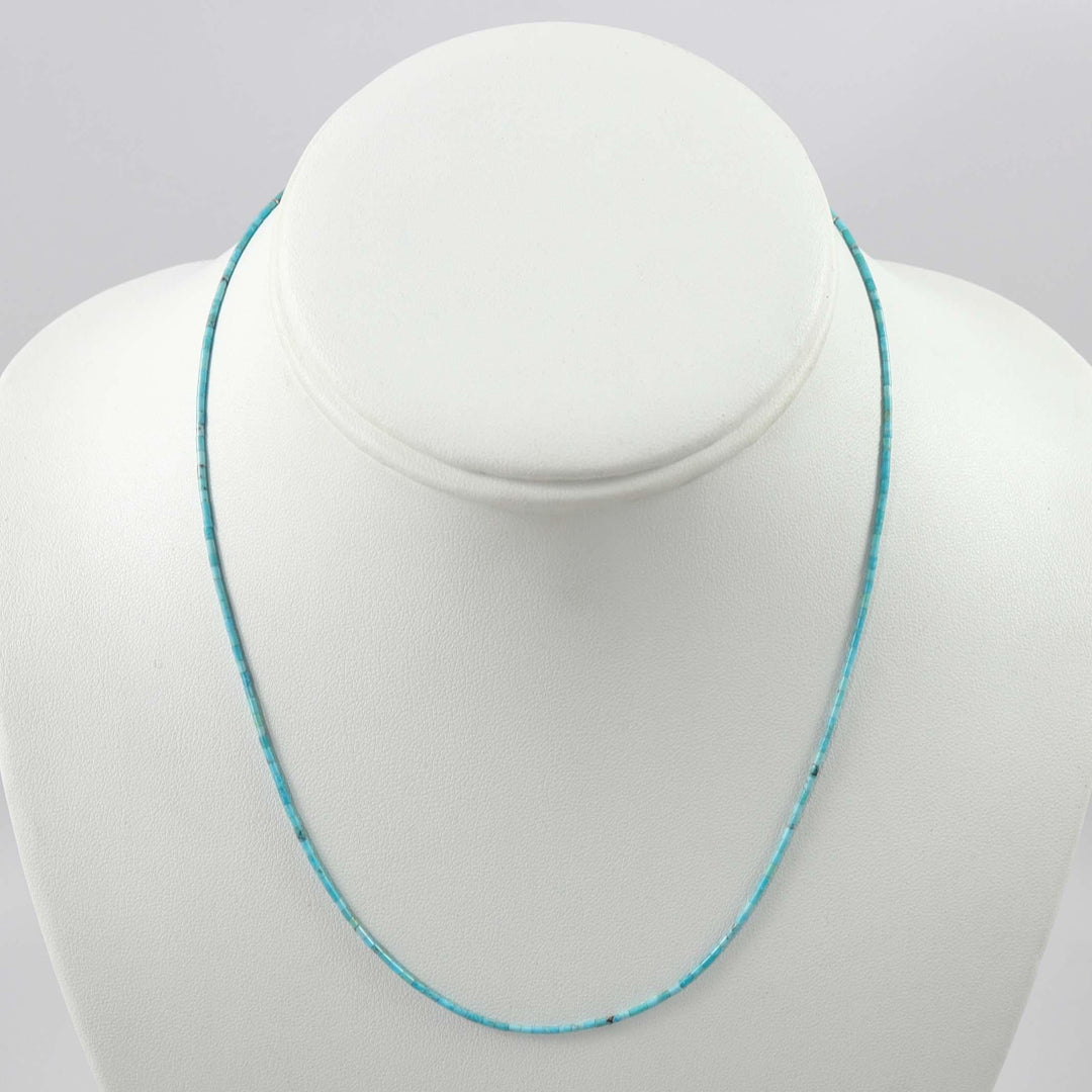 Turquoise Heishi Necklace by Joe Jr. and Valerie Calabaza - Garland's