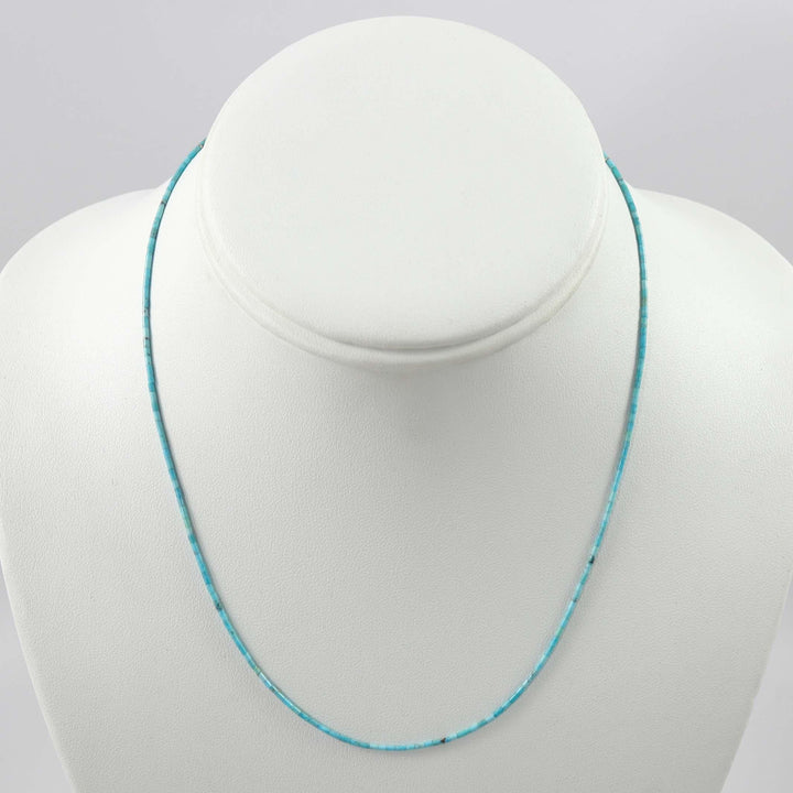 Turquoise Heishi Necklace by Joe Jr. and Valerie Calabaza - Garland's