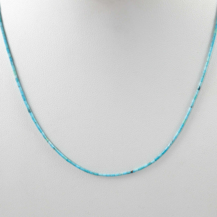 Turquoise Heishi Necklace by Joe Jr. and Valerie Calabaza - Garland's