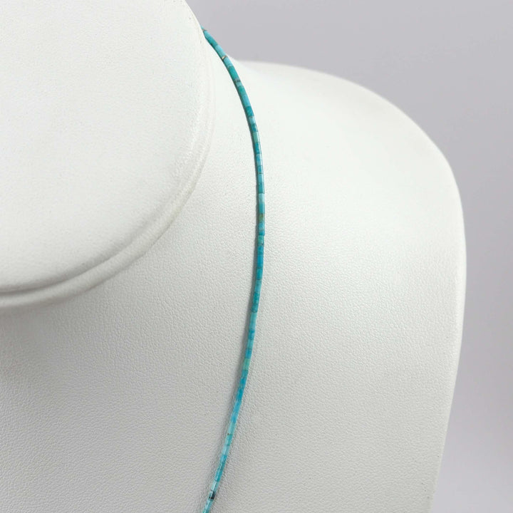 Turquoise Heishi Necklace by Joe Jr. and Valerie Calabaza - Garland's