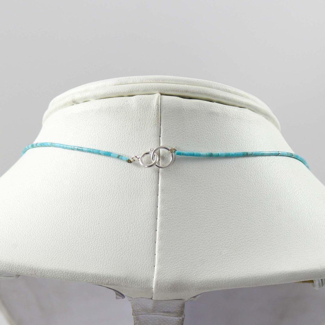 Turquoise Heishi Necklace by Joe Jr. and Valerie Calabaza - Garland's