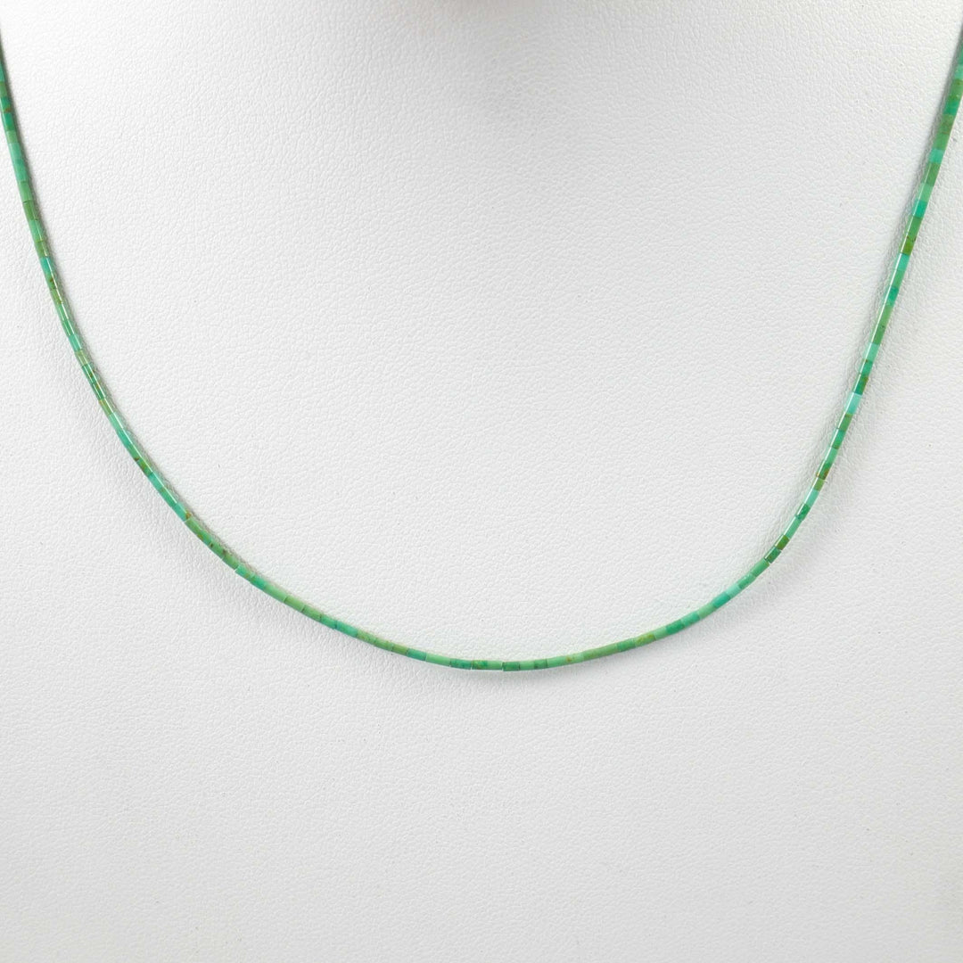Turquoise Heishi Necklace by Joe Jr. and Valerie Calabaza - Garland's
