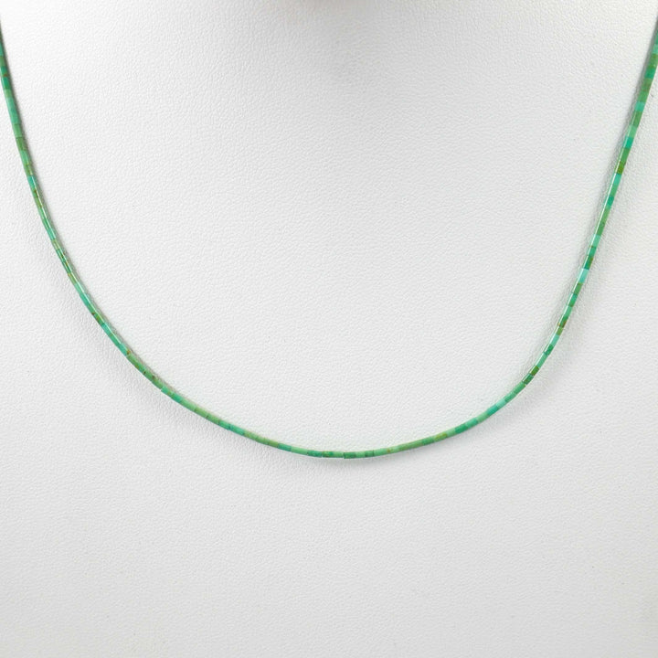 Turquoise Heishi Necklace by Joe Jr. and Valerie Calabaza - Garland's
