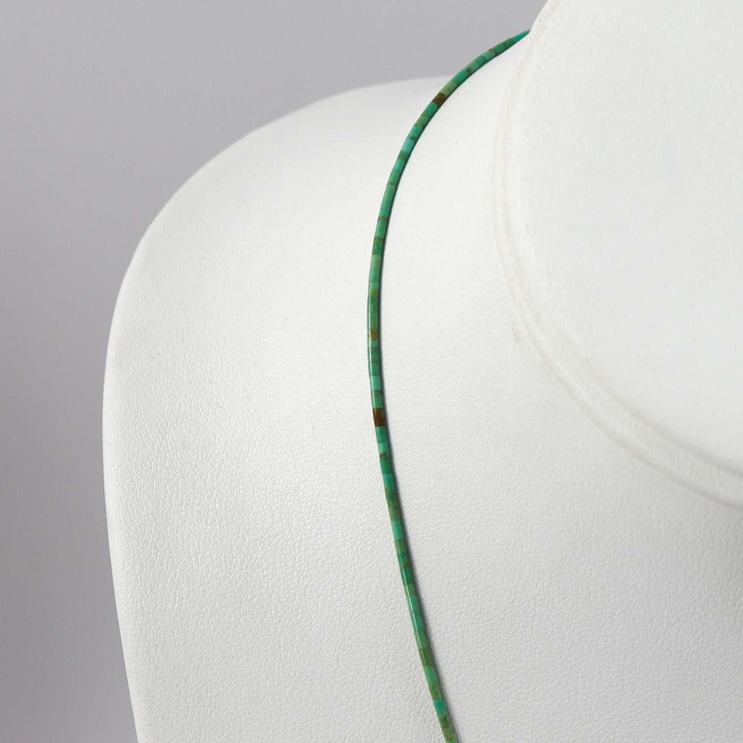 Turquoise Heishi Necklace by Joe Jr. and Valerie Calabaza - Garland's