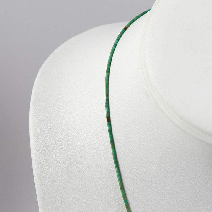 Turquoise Heishi Necklace by Joe Jr. and Valerie Calabaza - Garland's