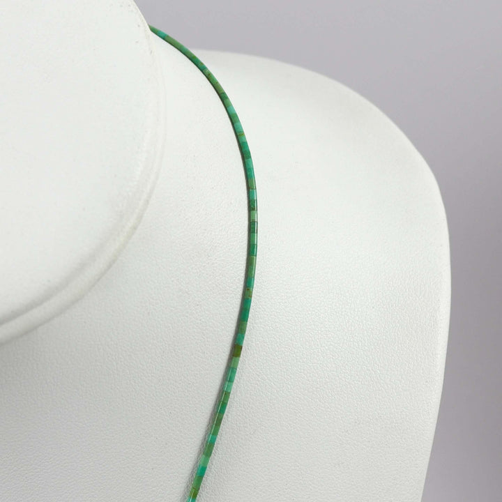 Turquoise Heishi Necklace by Joe Jr. and Valerie Calabaza - Garland's