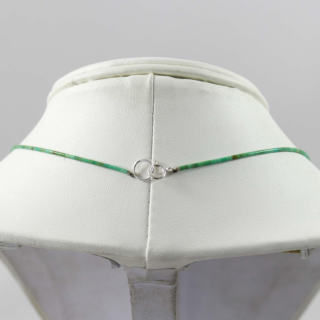 Turquoise Heishi Necklace by Joe Jr. and Valerie Calabaza - Garland's