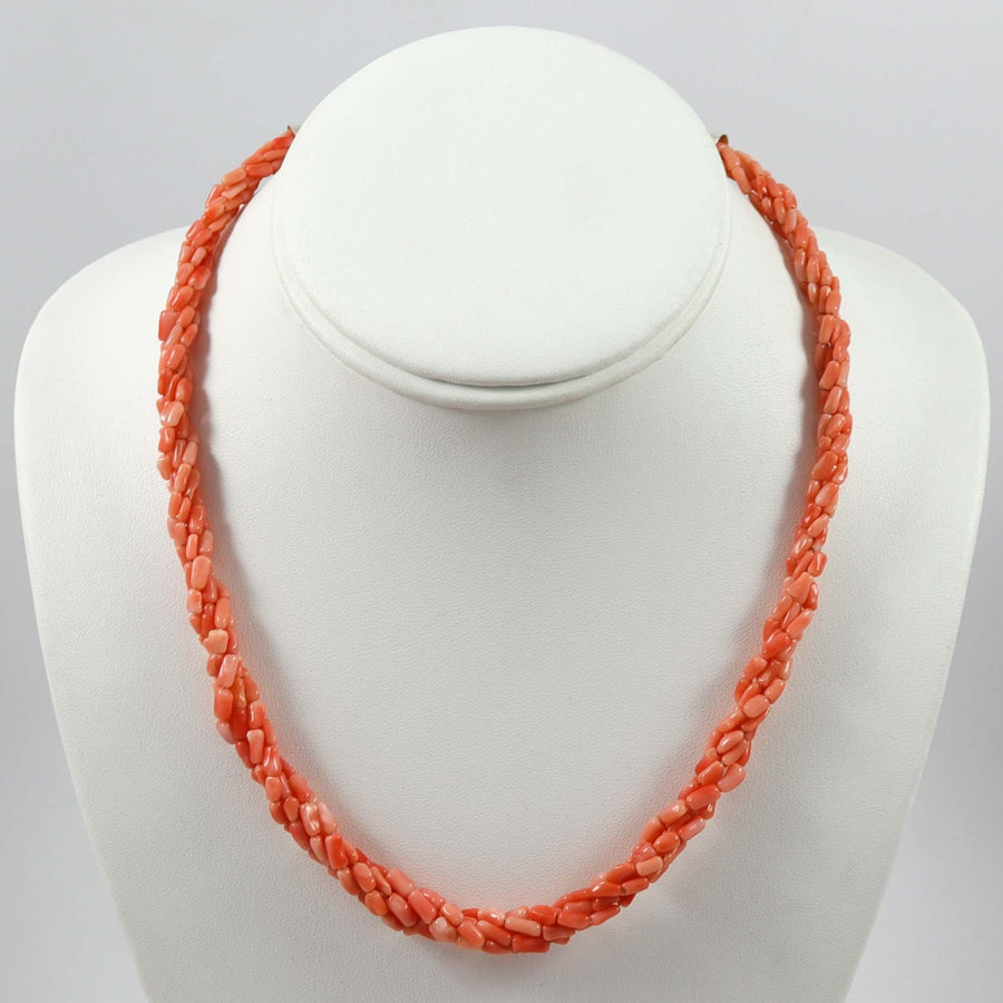 Pink Coral Necklace by Marcella Teller - Garland's