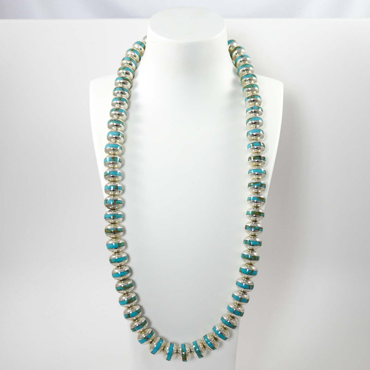 Turquoise Inlay Bead Necklace