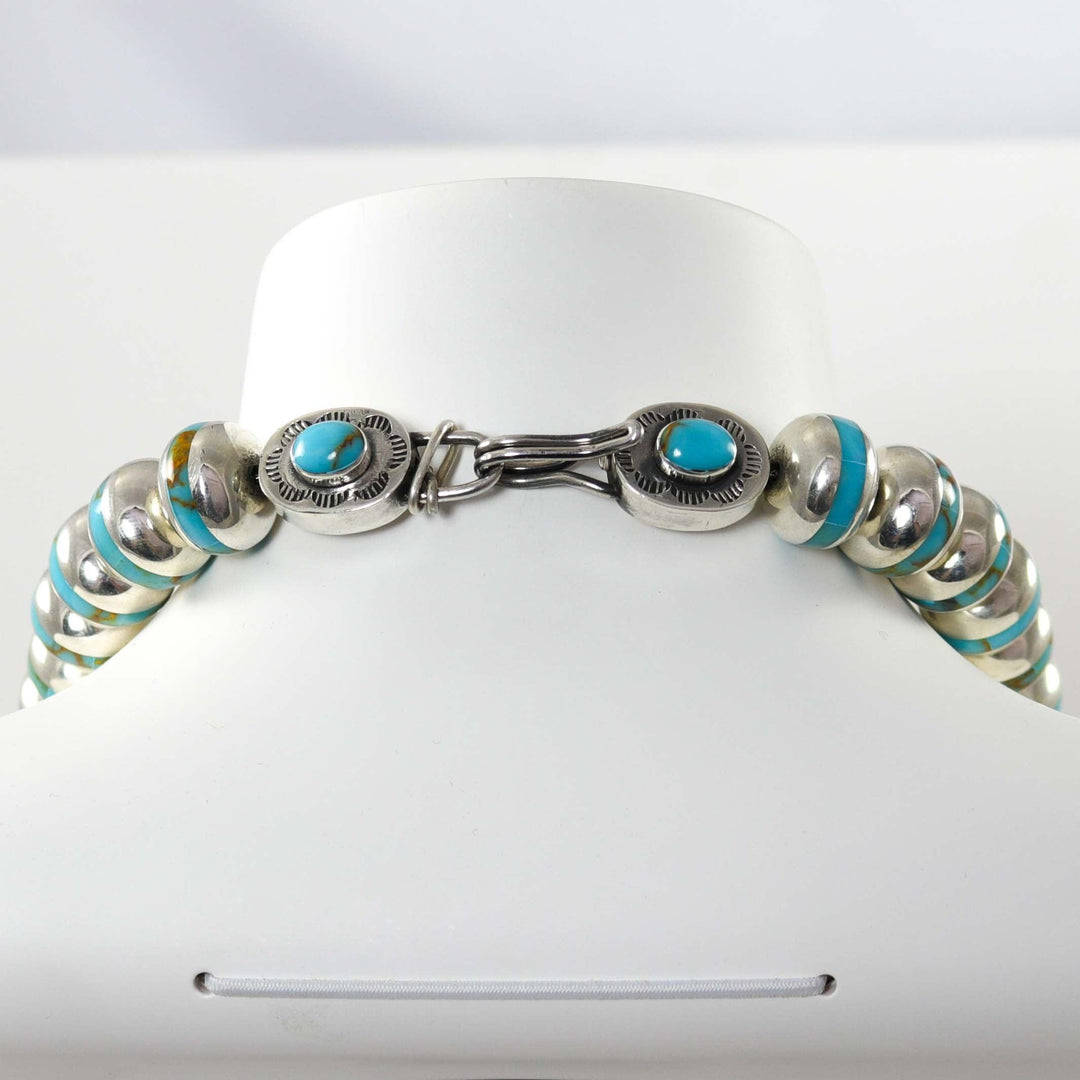 Turquoise Inlay Bead Necklace