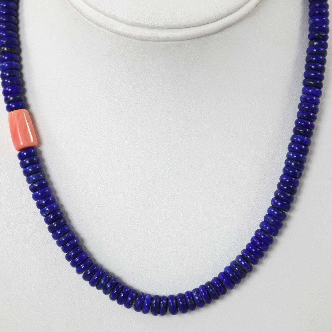 Lapis and Coral Necklace