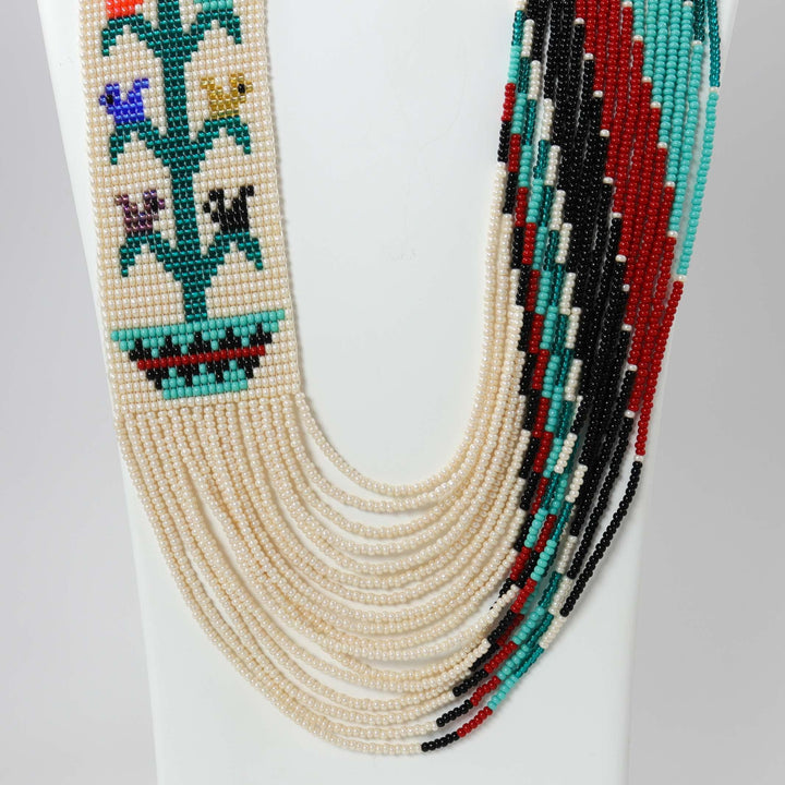 Beaded Necklace and Earring Set by Rena Charles - Garland's