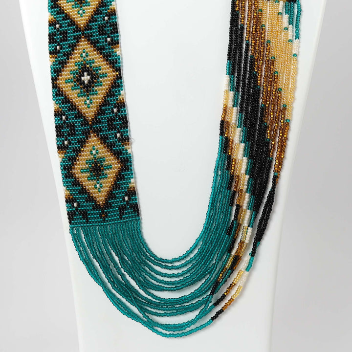 Beaded Necklace and Earring Set by Rena Charles - Garland's