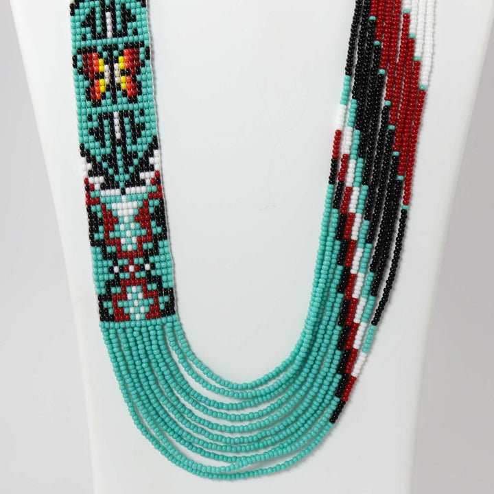 Beaded Necklace and Earring Set