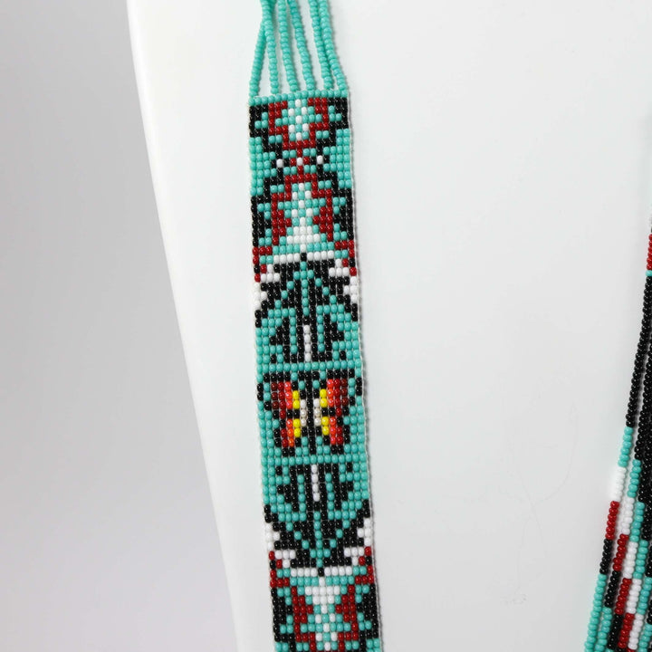 Beaded Necklace and Earring Set by Rena Charles - Garland's