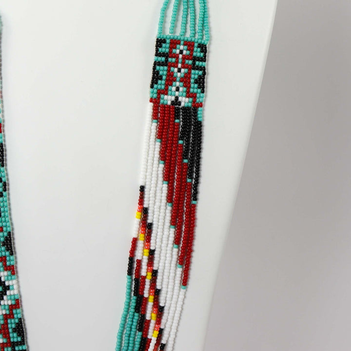 Beaded Necklace and Earring Set by Rena Charles - Garland's