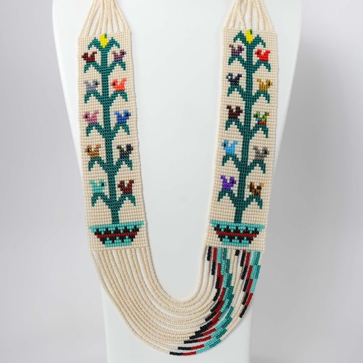 Beaded Necklace and Earring Set by Rena Charles - Garland's