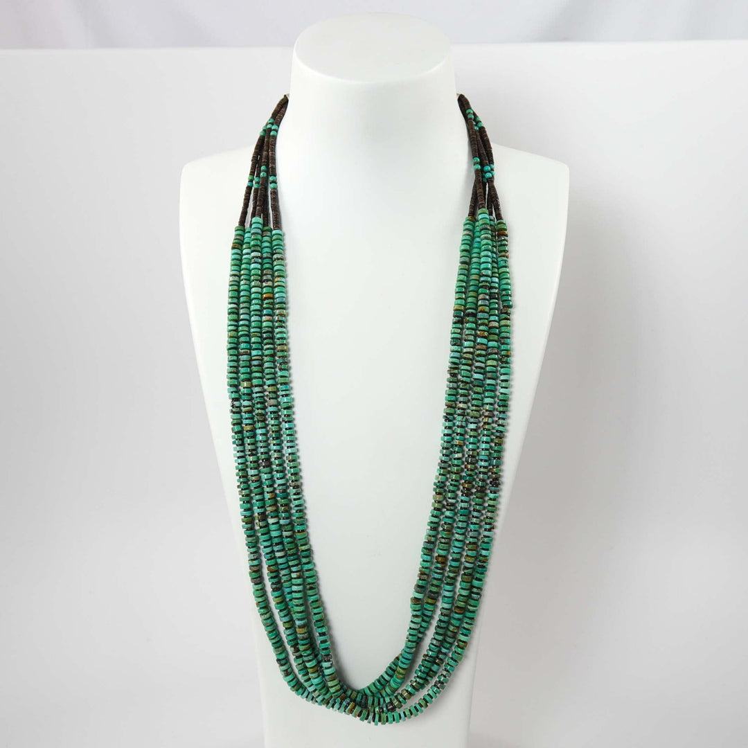 Kingman Turquoise Necklace by Marcella Teller - Garland's