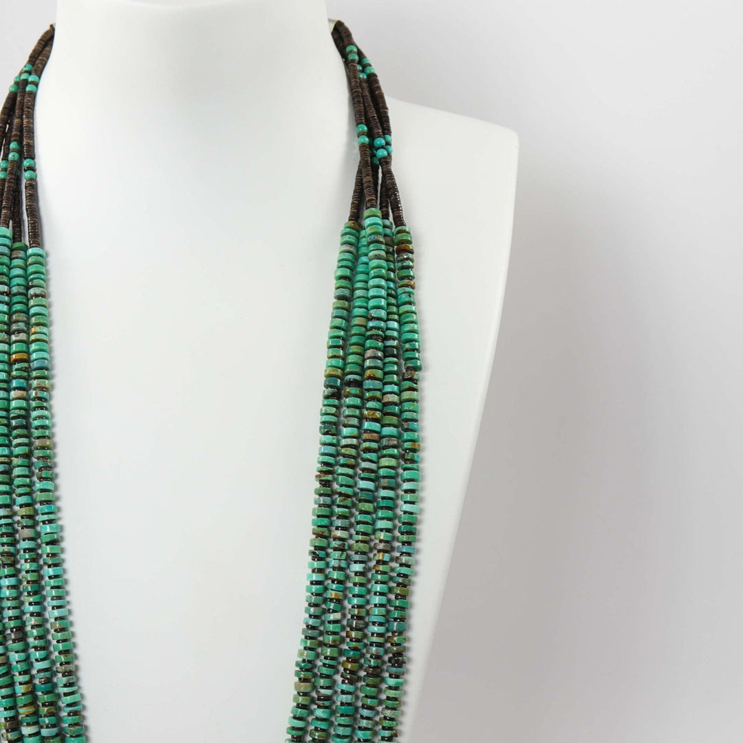 Kingman Turquoise Necklace by Marcella Teller - Garland's