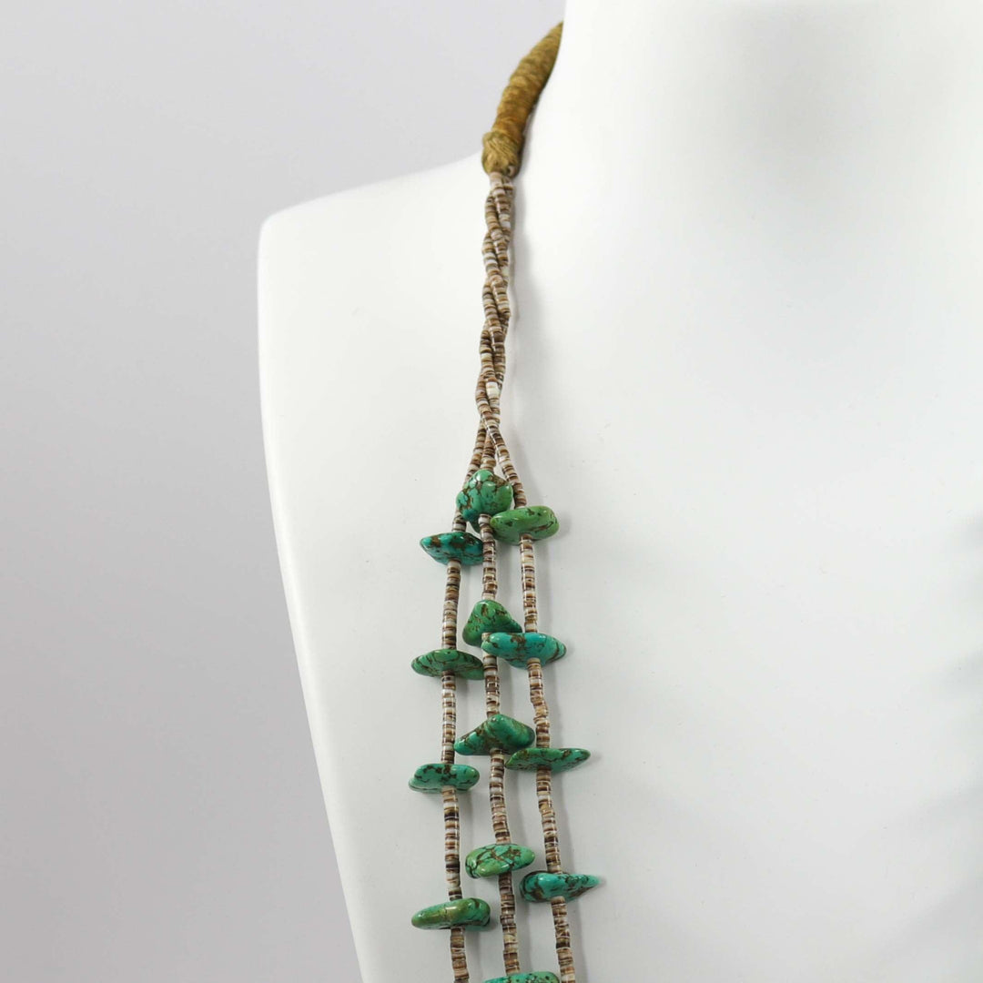 1940s Fox Turquoise Necklace