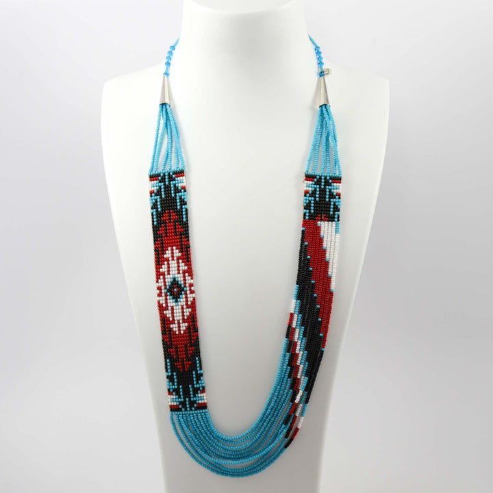 Beaded Necklace and Earring Set