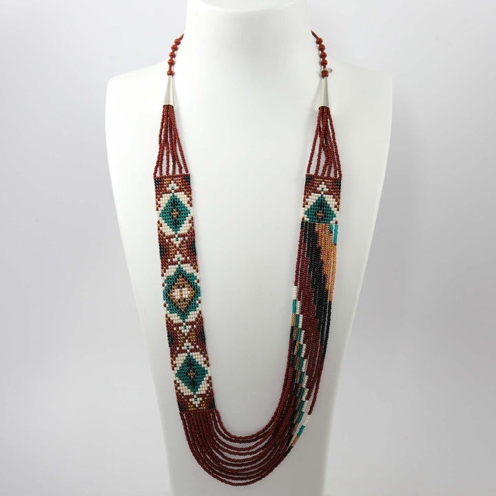 Beaded Necklace and Earring Set