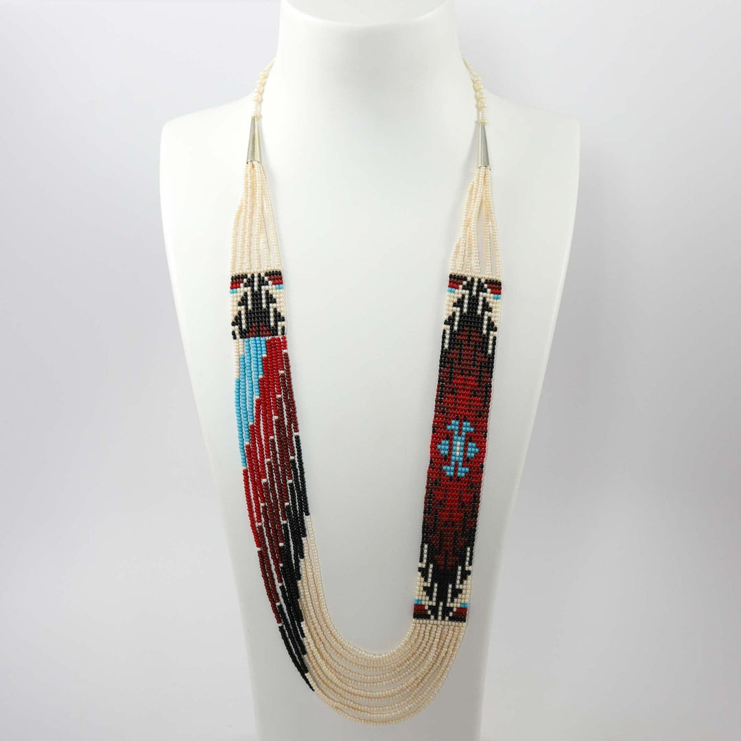 Beaded Necklace and Earring Set