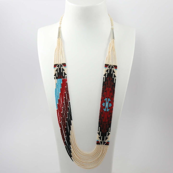 Beaded Necklace and Earring Set