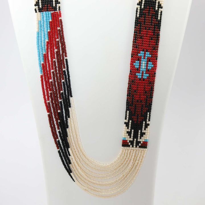 Beaded Necklace and Earring Set
