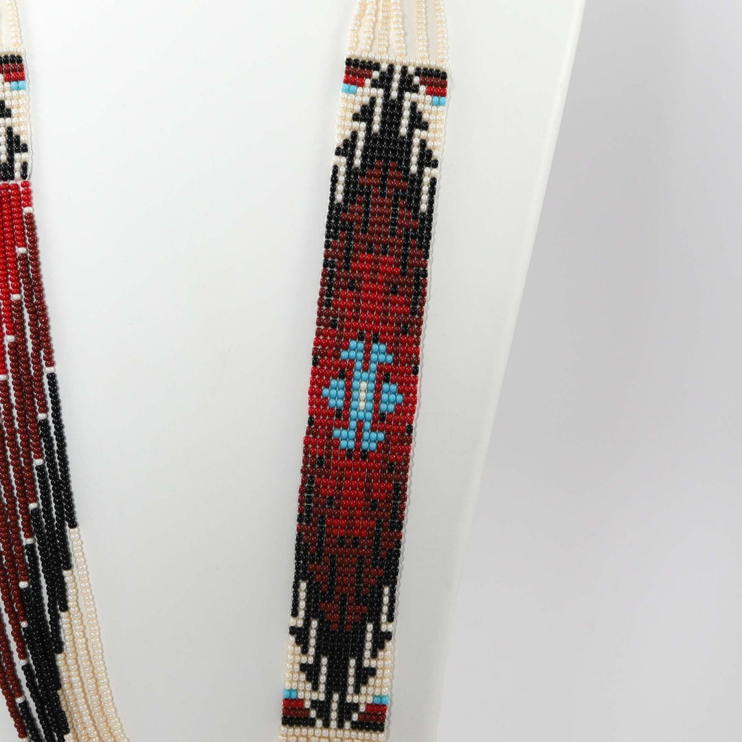 Beaded Necklace and Earring Set