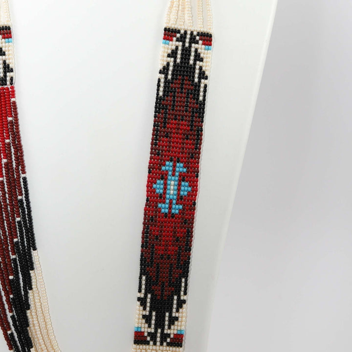 Beaded Necklace and Earring Set