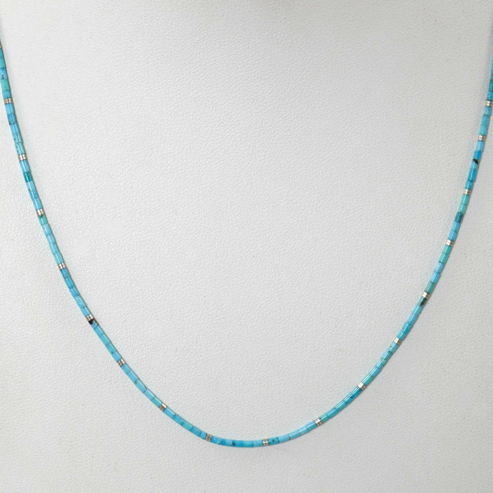 Kingman Turquoise Heishi Necklace