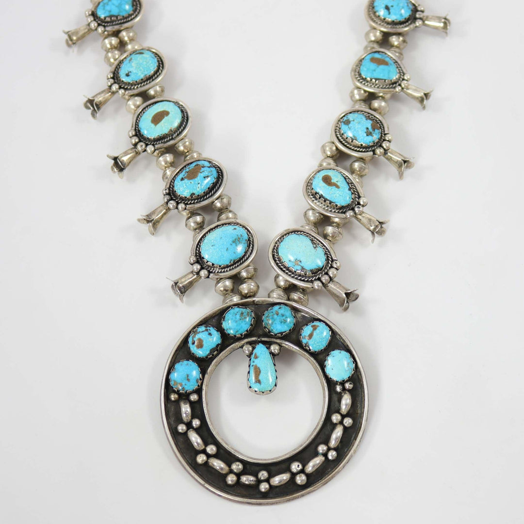 1970s Turquoise Squash Blossom