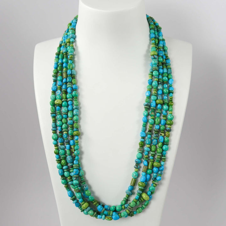Turquoise and Gaspeite Necklace