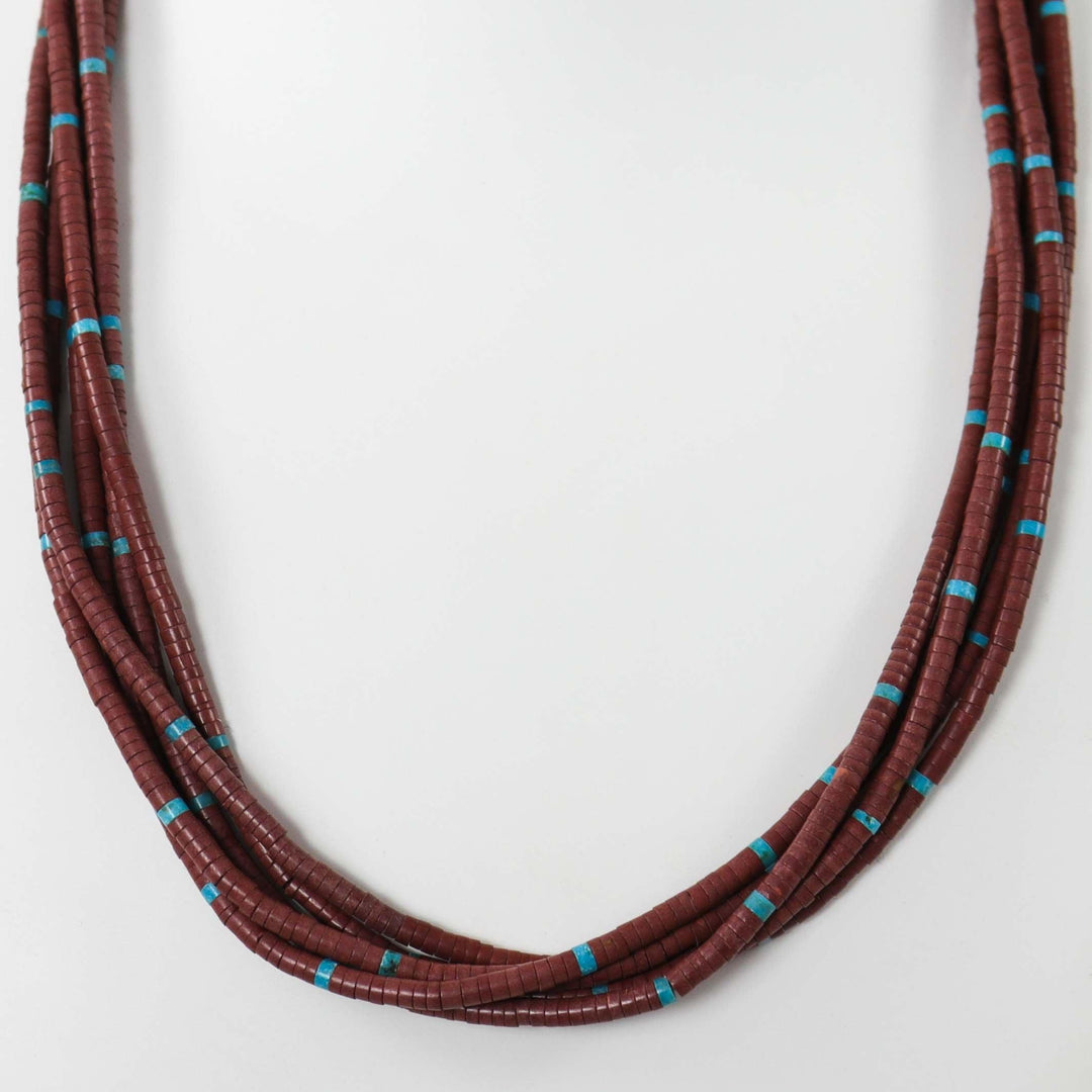 Pipestone and Turquoise Necklace