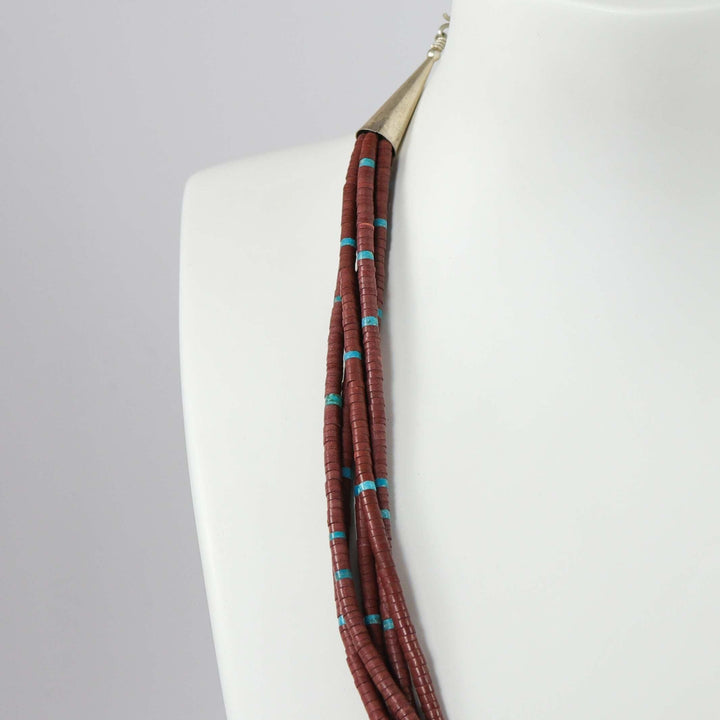 Pipestone and Turquoise Necklace