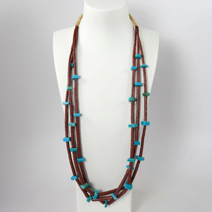 Pipestone and Turquoise Necklace