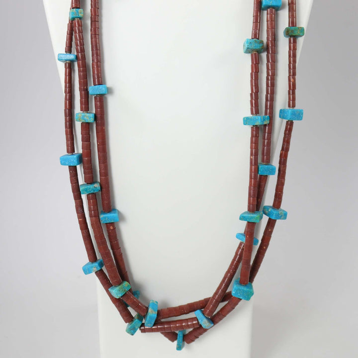 Pipestone and Turquoise Necklace