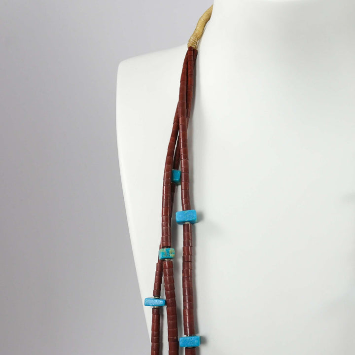 Pipestone and Turquoise Necklace