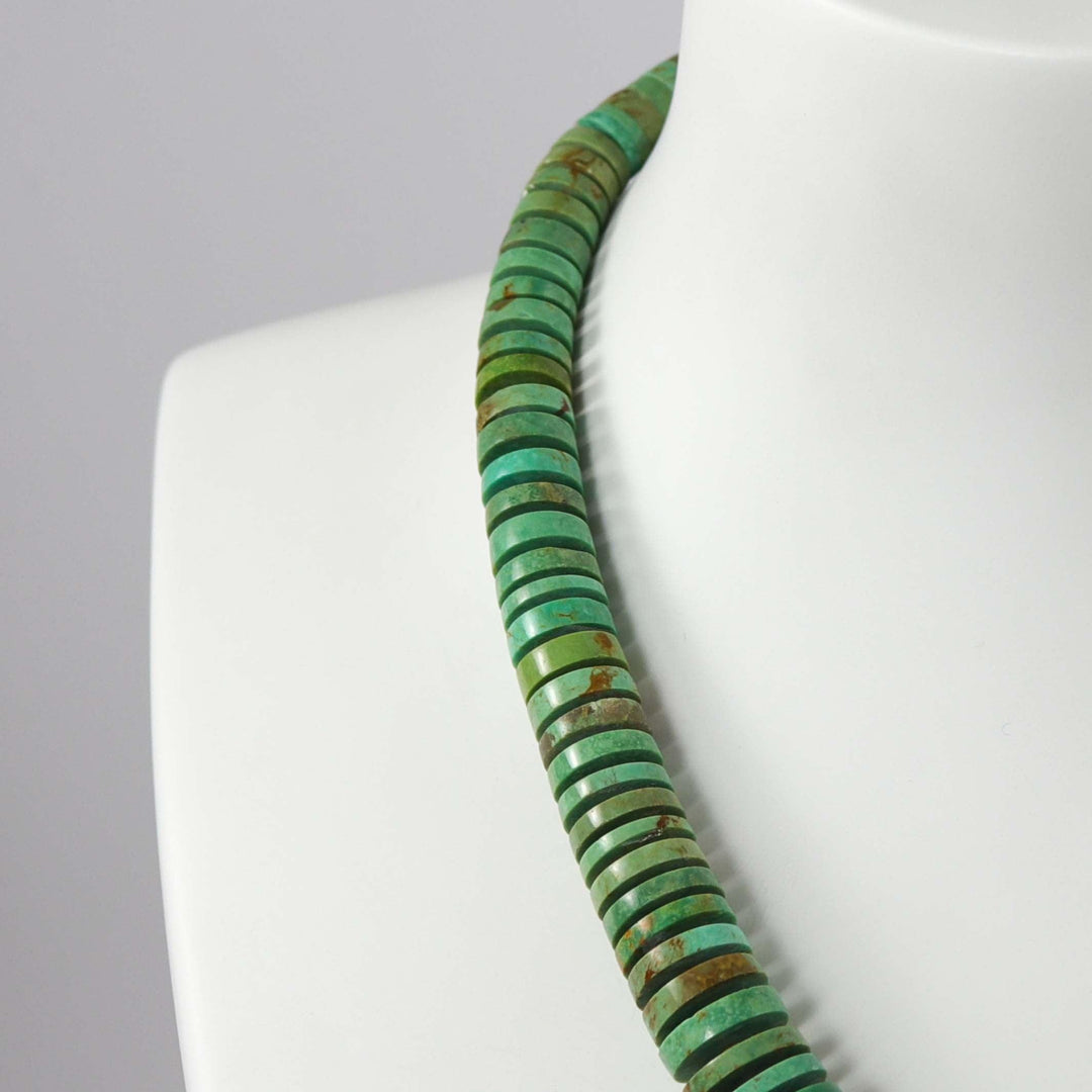 Turquoise and Clam Shell Necklace