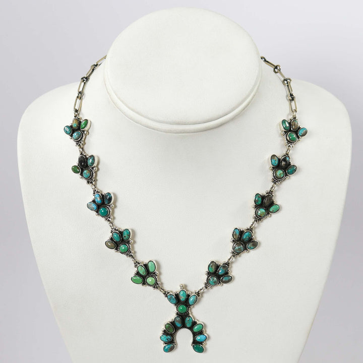 Turquoise Squash Blossom Necklace