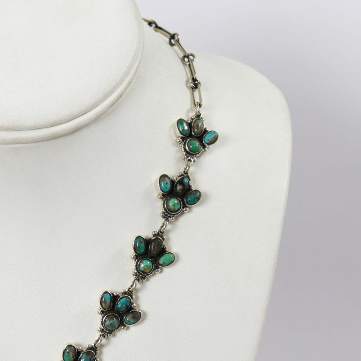 Turquoise Squash Blossom Necklace